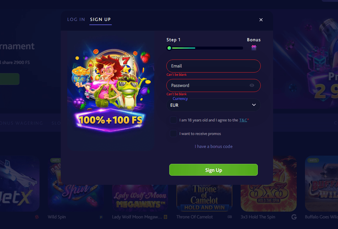 7bit casino registration